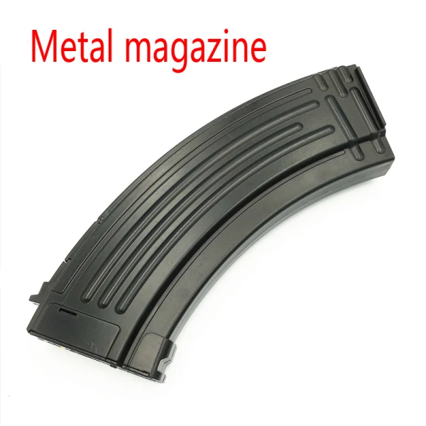 AK UNCLE Gel Blaster RX AKM 47 игрушечный пистолет металлический зажим для журналов металлическая крышка металлическая Шестерня RX AK47 коробка передач нейлон запасные части ремень - Цвет: Metal magazine