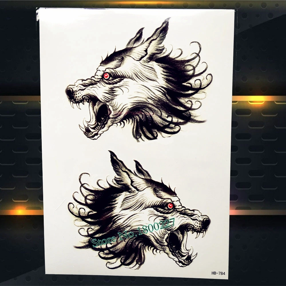 Классная китайская черная тату наклейка с драконом для мужчин женский боди арт