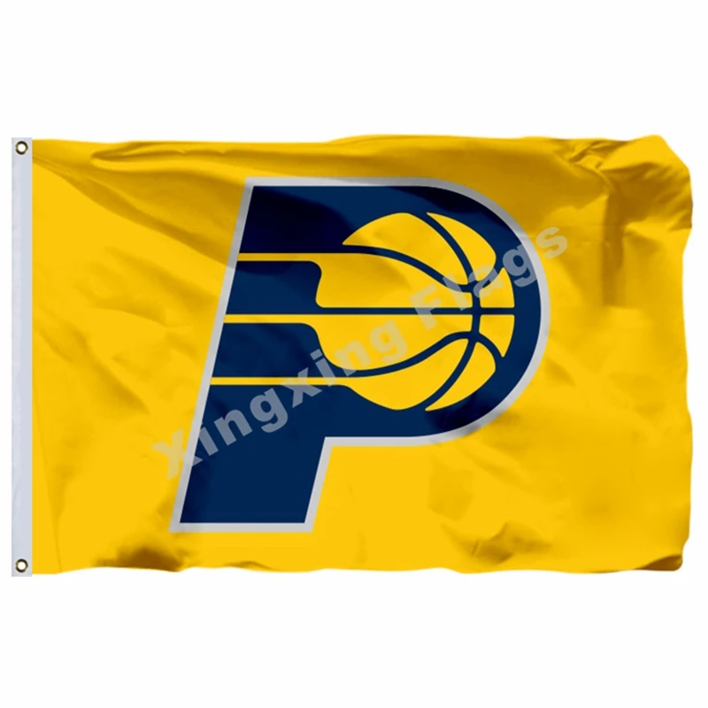 Флаг Индианы пейсерс 3ft X 5ft полиэстер NBA1 Индиана баннер Летающий|Флаги баннеры и