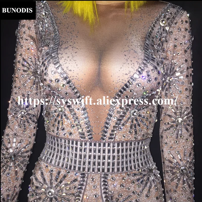 BU110 2018 Последние стиль для женщин Bling комбинезон полный 6000 шт. сверкающие