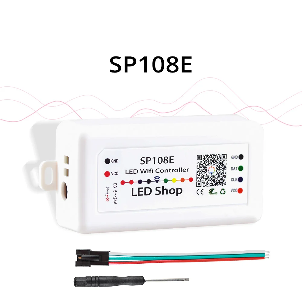 WS2811 Светодиодные ленты Комплект DC12V мечта Цвет WI FI контроллер SP108E 30/60