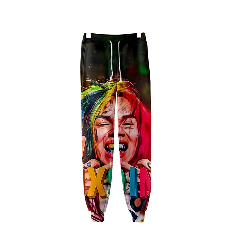 LUCKYFRIDAYF Смешные 3d 6ix9ine джоггеры брюки мужчины женщины хип хоп Спорт Длинные