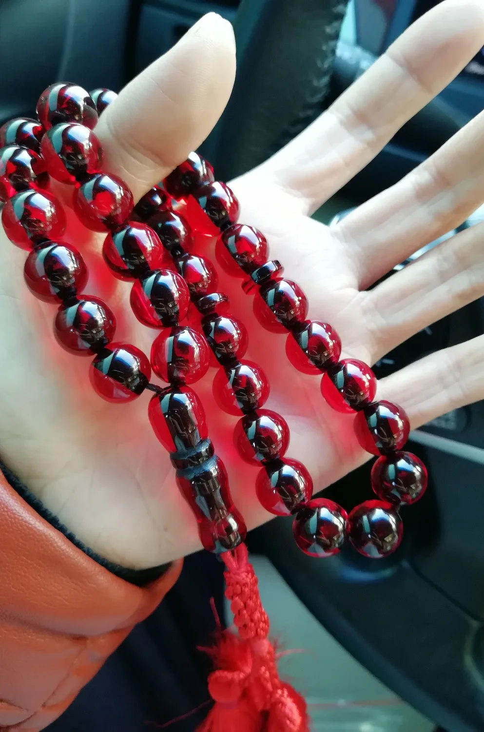 Исламские 33 огонь красный янтарный цвет мусульманские четки tasbih misbaha tasbeeh sibha masbaha tespih автомобиль/дом/офис Висячие
