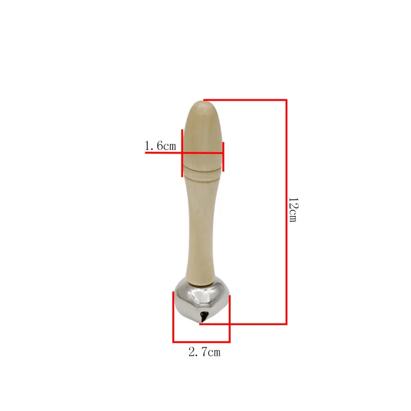 Деревянный ручной Колокольчик 2 7 см инструменты детский Дошкольный развивающий