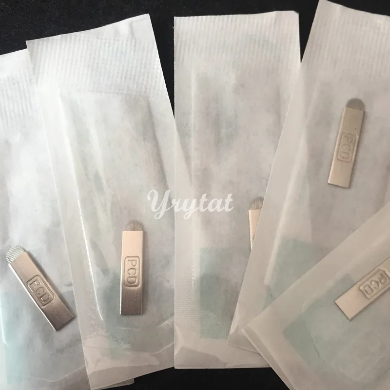 100 шт. 19 pin PCD u образный Перманентный макияж ручная бровь Вышивание Татуировка