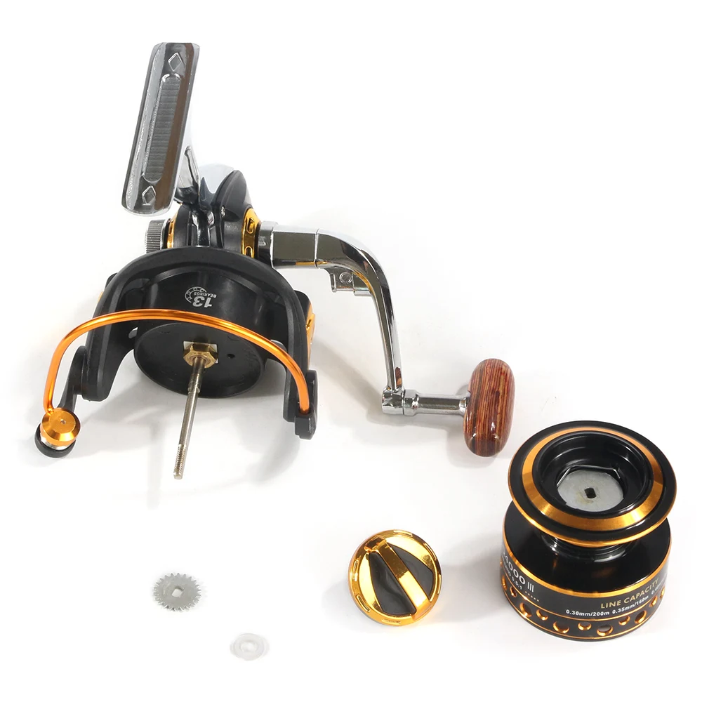 Металлическая спиннинговая Рыболовная катушка 13 шариков подшипников BQ1000 7000