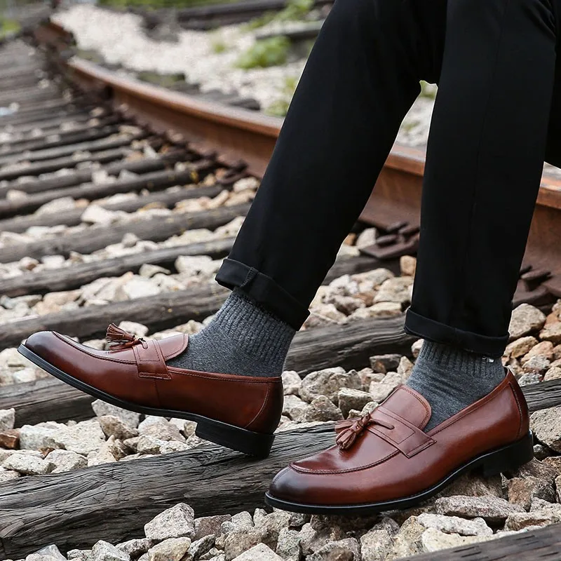 

British Style Leisure Men Driving Loafers Flat Fashion Mans Lazy Oxfords Hot