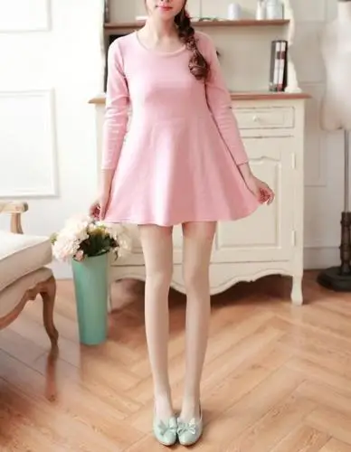 Новинка модные женские длинные вязаные чулки выше колена для девочек средней