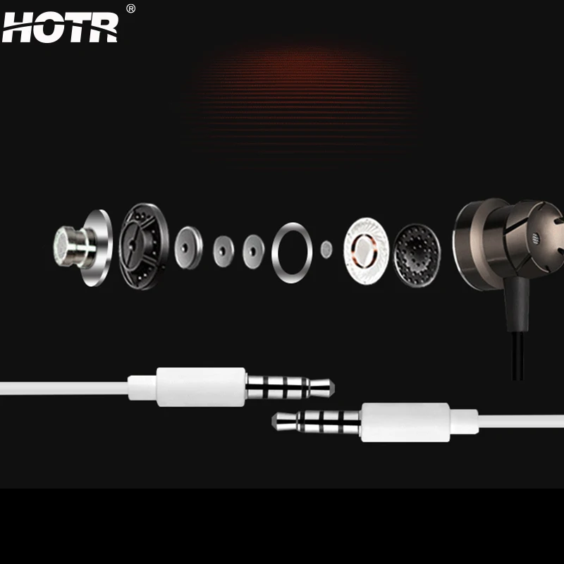 HD Good Sound Quality Stereo Earphone Turbine Wired Headset with Microphone 3.5mm Earpiece Headpiece auscultador | Электроника