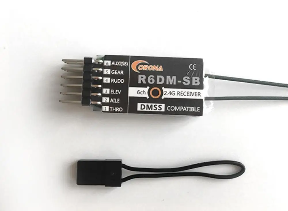Corona R6DM SB 2 4G 6CH DMSS совместимый приемник для радиоуправляемых моделей|Детали и