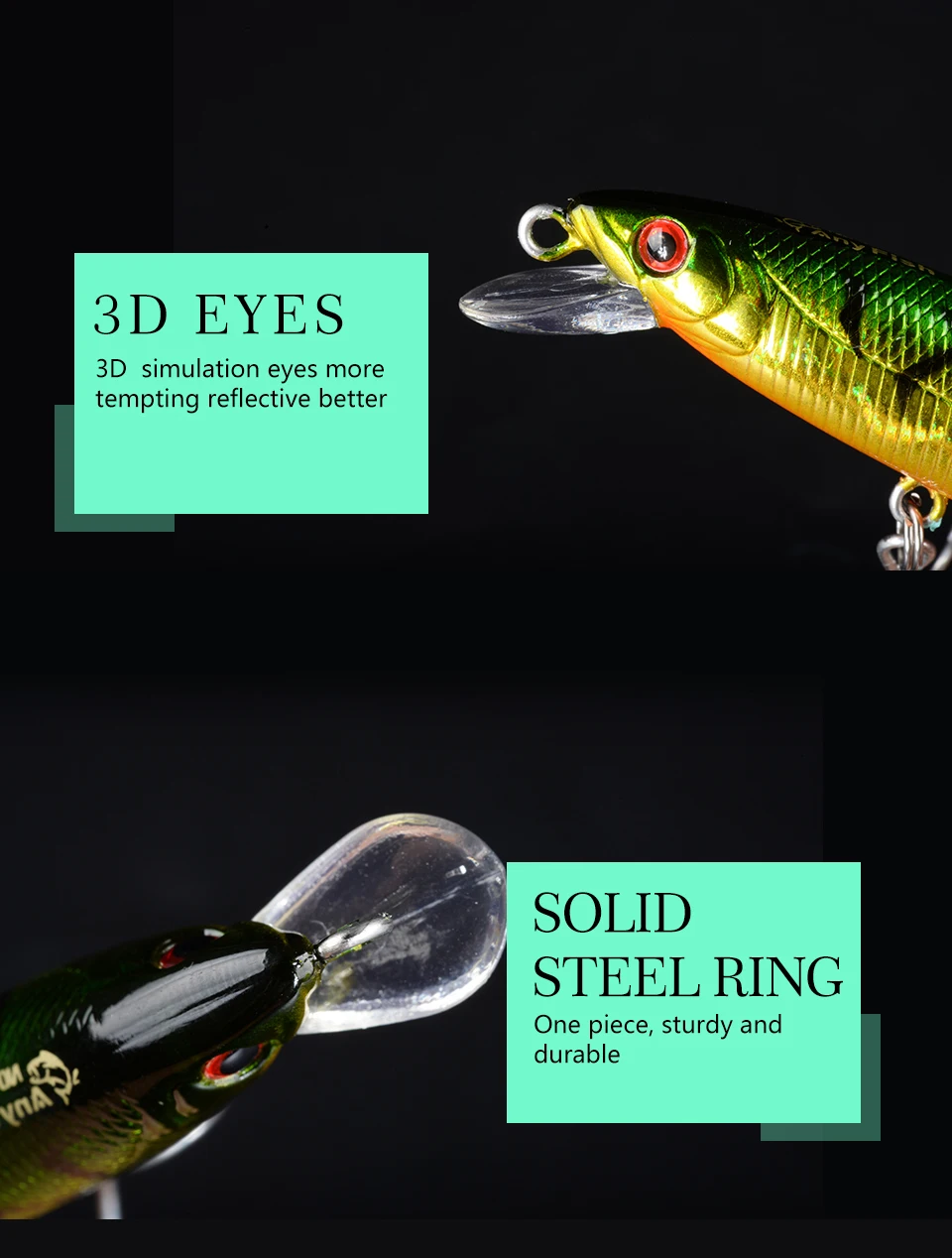 ANYFISH RV MINNOW 80F плавающая приманка для рыбалки 8 см 5,4 г жесткая приманка с 2 рыболовными крючками глубина погружения 0,4-0,6 м воблер