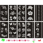 1 шт. индийские татуировки хной Шаблоны для упаковки крема для рук, тела Краски, Временные Аэрограф Для блесток TemporaryTattoo для Для женщин