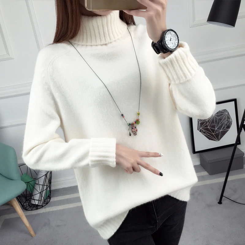 

OHCLOTHING 2017 New Arrival Women Winter Sweater Casual Twisted O-Neck Loose Long Sleeve Sweater Female Solid Cotton Sweaters