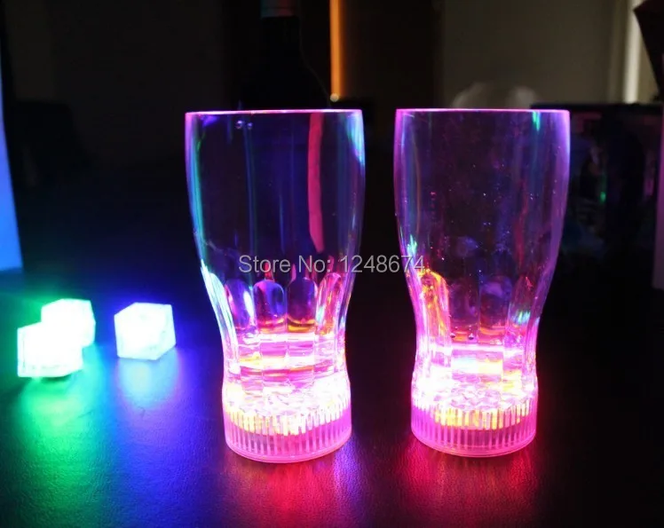 Free Shipping 3PCS Colorful LED Flashing Beer Cup Cola Mug 350ml Drink Nightclub Bar Glass for Bars Party |