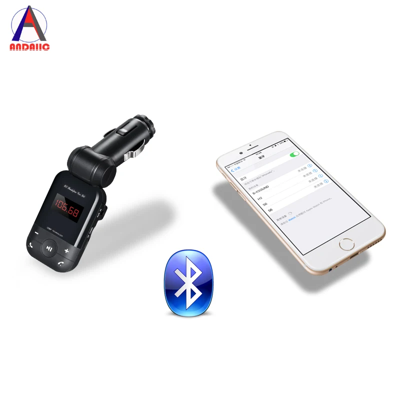 Bluetooth колонка передатчик автомобильное зарядное устройство USB быстрая зарядка