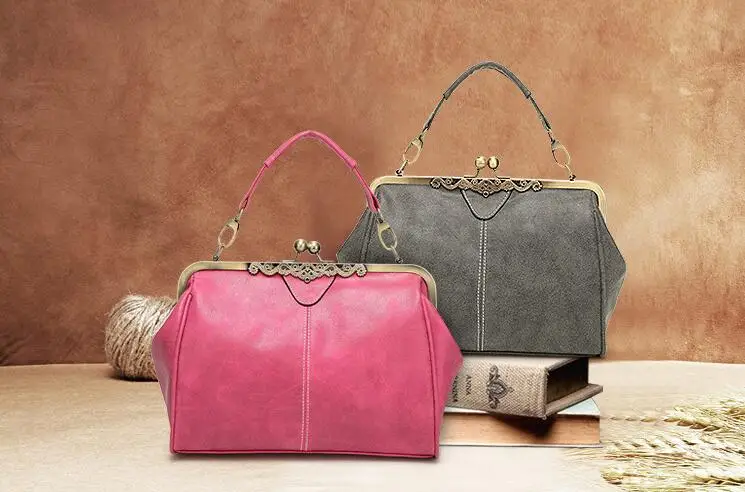 Новый 2016 ИСПОЛЬЗУЕТ ретро посланник моды металлический каркас общий мешок |