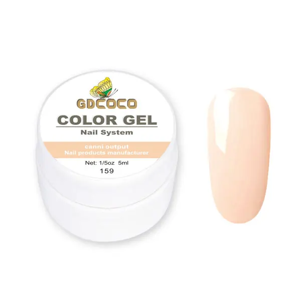 159 GDCOCO, 5 мл, PureColor, гель для нанесения краски, замачиваемый, УФ светодиодный Гель-лак для ногтей, CANNI, дизайн ногтей, Профессиональный гель для ногтей - Цвет: 159