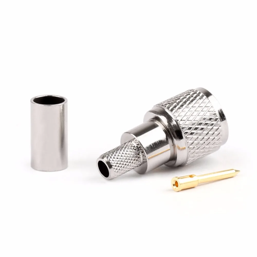 Areyourshop мини-UHF мужской разъем для обжима для RG-58/U кабель для Motorola радио антенна 10 шт. 50 Ом Лидер продаж разъем