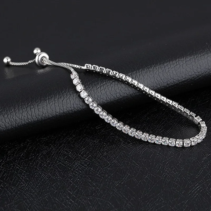 Женский теннисный браслет с фианитом модный подвеской для женщин подарок на