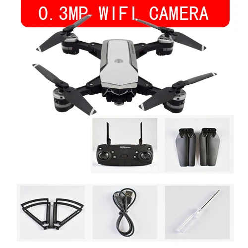 white 0.3mp wifi Otpro yh-19 rc дроны Wi-Fi FPV складной Дрон 2MP 5mp 1080p HD Камера с 18 мин Время полета RC Quadcopter RTF р/у JD-20S JD20S - Цвет: white 0.3mp wifi