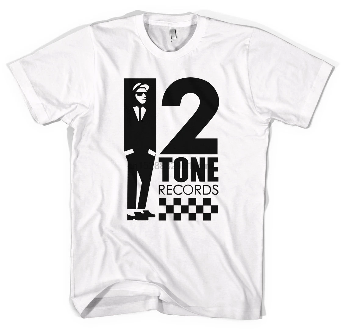 2 Tone Records/футболка унисекс с принтом СКА и Безумный удобные футболки всех размеров