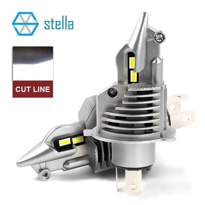 Stella H4/9003/HB2 светодиодные лампы для передних фар 12V 24V 70W 11600LM диодные лампы для автомобилей высокого луча ближнего света Противотуманные фары Автоматическая ранг чип