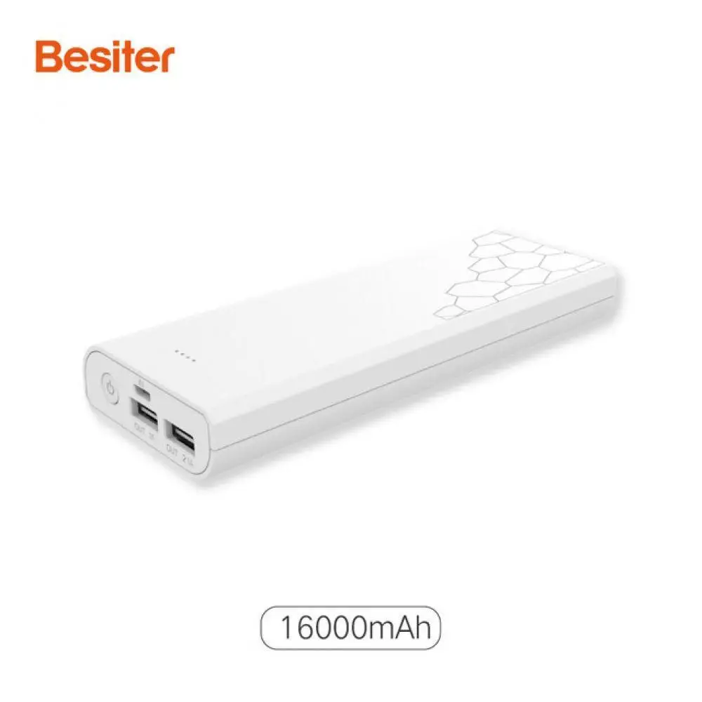 Besiter 16000 мАч/13000 мАч Мощность Bank для смартфонов 18650 Внешний Батарея ячейки зарядки