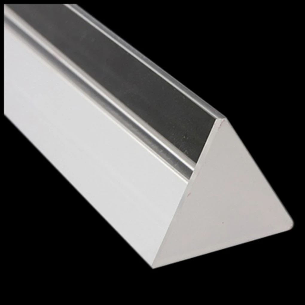 New Rainbow Optical Glass Reflecting Triple Prism Physics Teaching Light Spectrum Color Prism 50*30*30*30mm