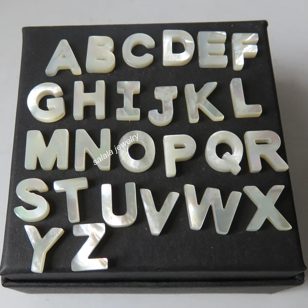 Швабра из натурального жемчуга для браслетов и ожерелий 26 шт./нить алфавитов |