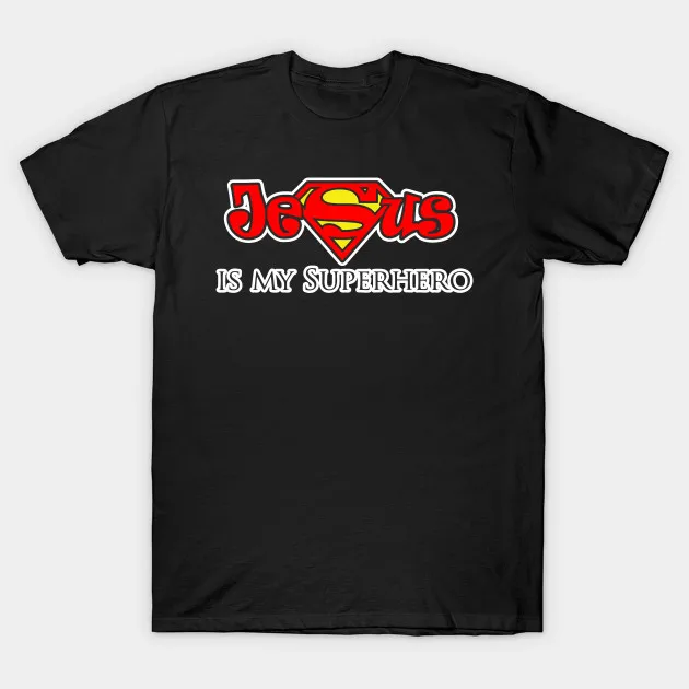 Футболка с надписью Jesus Is My Superhero Christ Religion для мужчин женщин молодежи детей
