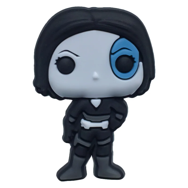 131-05 Новинка, 1 шт., Deadpool, единорог, мультфильм, ПВХ, обувь, амулеты, аксессуары, пряжки, подходят для браслетов, КРОК, амулеты, JIBZ, Детский Рождественский подарок - Цвет: 131-05
