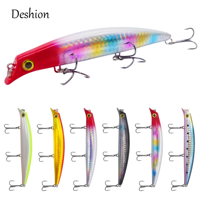 

Deshion 1PC 12cm 14g Pencil Fishing Lure Top Water Dogs Wobbler Fishing Tackle Artificial Hard Bait Fishing Tackle Pesca