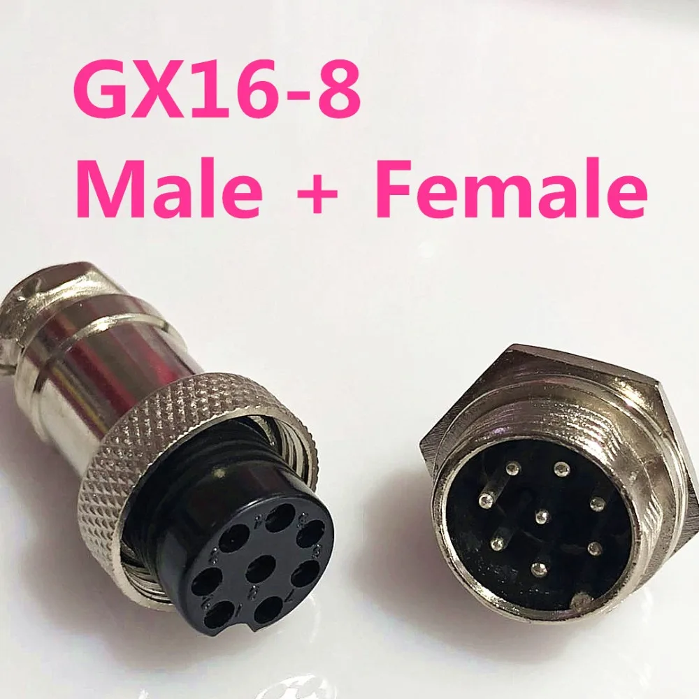 1 компл./лот GX16 8 Pin штекер и гнездо L76 диаметр 16 мм проводной панельный соединитель