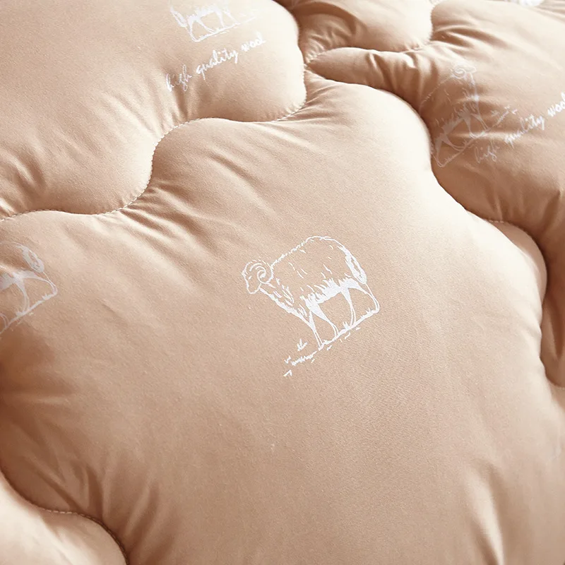 Одеяло для зимы 100% чистая шерсть одеяло постельные принадлежности