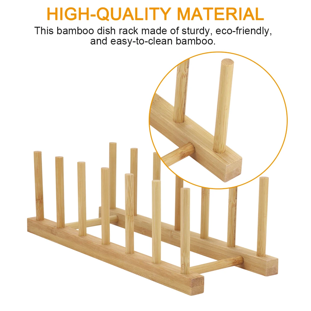 Бамбуковые полки для тарелок полка крышек кастрюль книжных стеллажей и