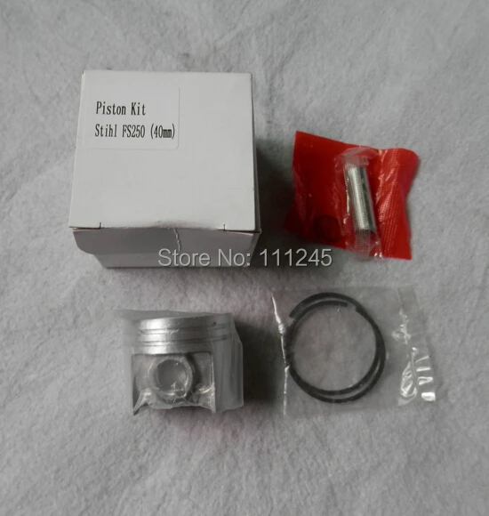 PISTON KIT 40MM  FOR STIHL  FS250  STRIMMER  2 STROKE CYLIND ASSEMBLY KOLBEN W/ RING  PIN CLIP BRUSH CUTER  WEEDEATER