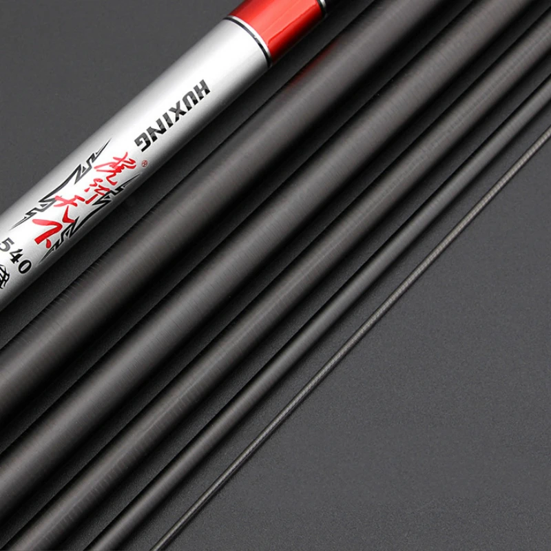 High Carbon Black Pit Fishing Pole 3.9/4.8/7.2/8.1M Superhard 28 Tone Competition Rod Ultralight Taiwan Fishing Stick enlarge