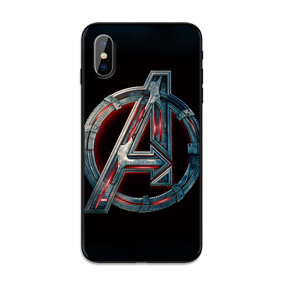 Marvel Мстители мягкая термополиуретановая крышка чехол для Apple iPhone 6 6S 7 8 Plus 5 5S SE X XS