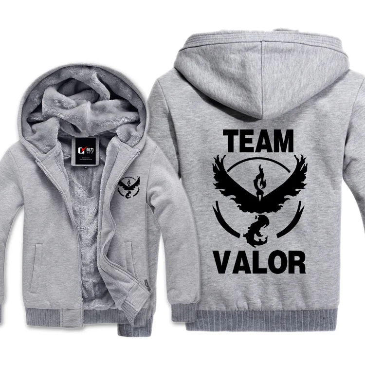 Новые толстовки с капюшоном Moltres Team Valor Pokemon, мужские повседневные куртки с капюшоном, плащ, шаль, мужская теплая одежда - Цвет: 7