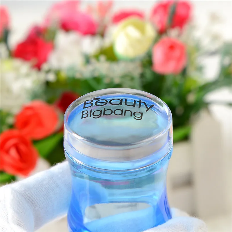 BeautyBigBang штамп для ногтей пластиковая Силиконовая ручка желе для ногтей штамп для маникюра шаблон инструменты штамп для штамповки ногтей