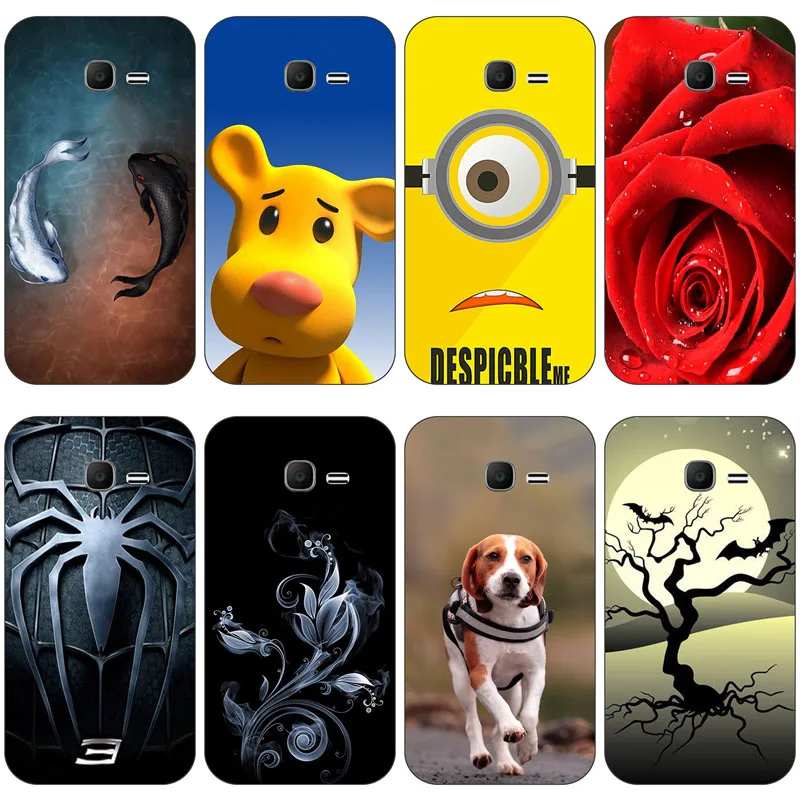 Модный мультяшный чехол для Samsung Galaxy Star Plus/Pro телефона с изображением кота и