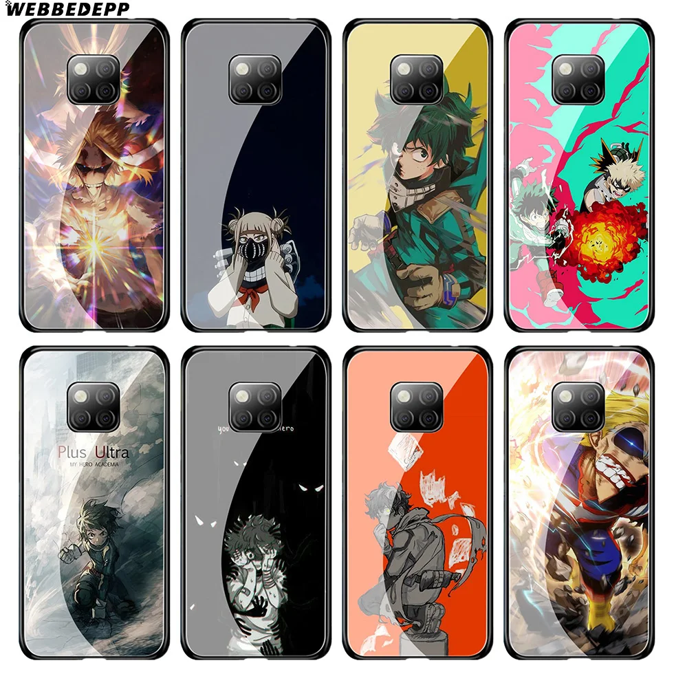 Чехол из закаленного стекла WEBBEDEPP My Hero academic для Huawei Mate 20 P20 P10 P Smart 2019 2018 &amp Honor 10 9 8X 7A