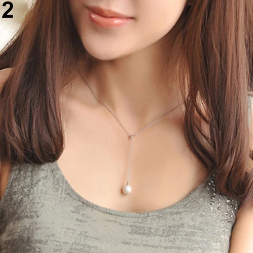 Женское ожерелье с подвеской из искусственного жемчуга|Ожерелья подвеской| |