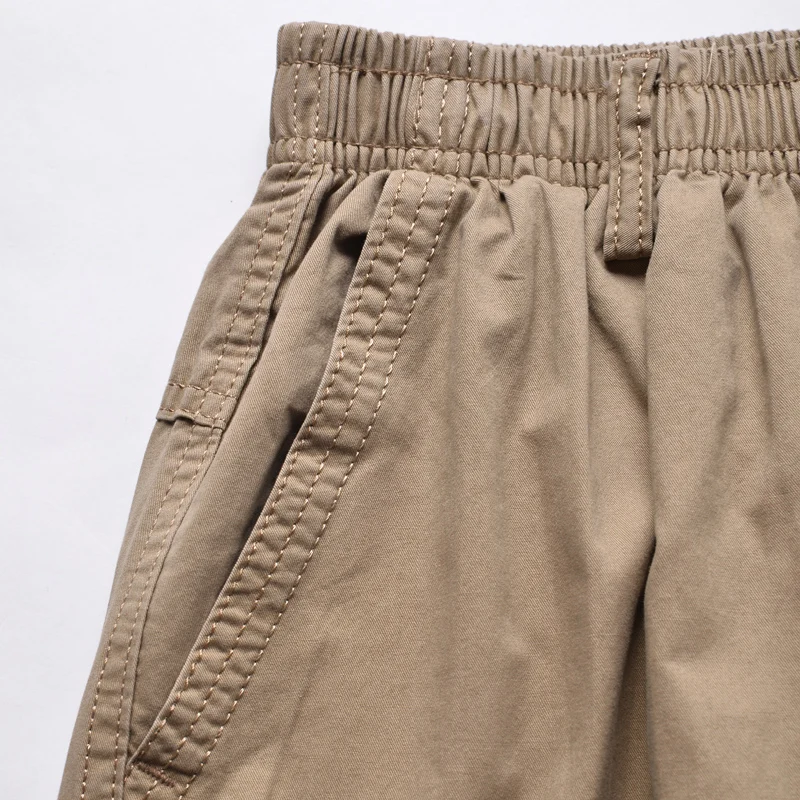 Мужские стандартные Стрейчевые брюки летние повседневные мужские большого