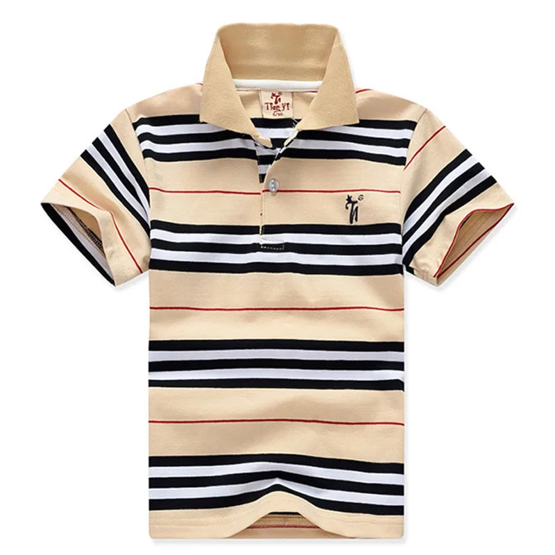 2-11Yrs Baby Boys T shirts Boy Kid Stripe Top Tees Shorts Sleeve Children Clothing Summer Boys Cotton T shirts Boys Clothes