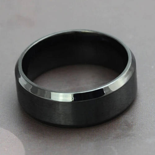 Кольцо из титановой стали 8 мм 85 мл|ring wedding|polished ringtitanium steel |