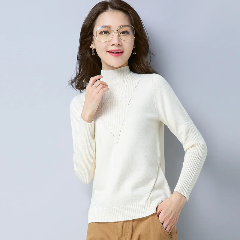 PURENEO new solid fashion thick o-neck pullovers sweater | Женская одежда