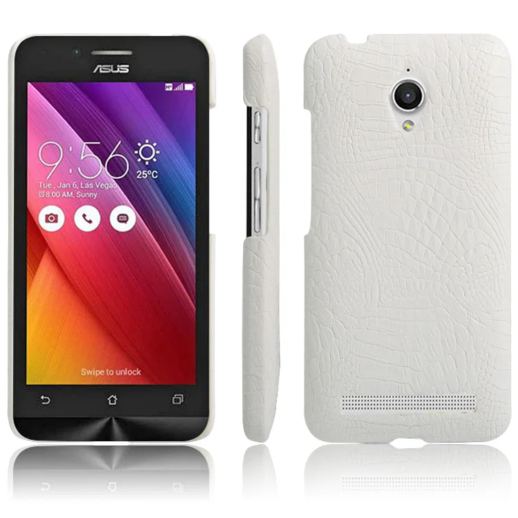 Роскошный кожаный чехол с узором крокодиловая Змея для ASUS ZenFone Go противоударный