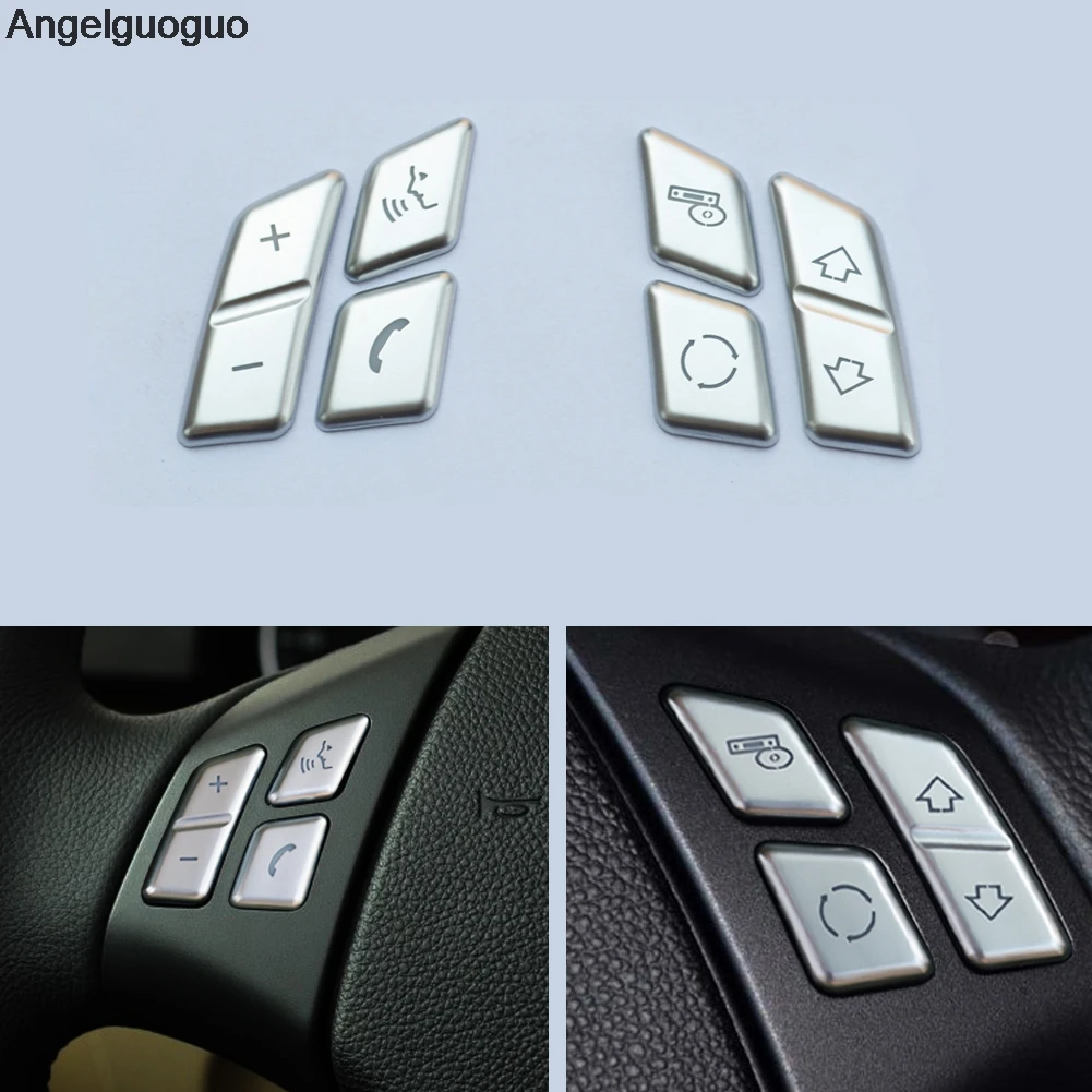 Декоративные кнопки на руль автомобиля блестки для BMW 3 серии E90 318i 320i 2005