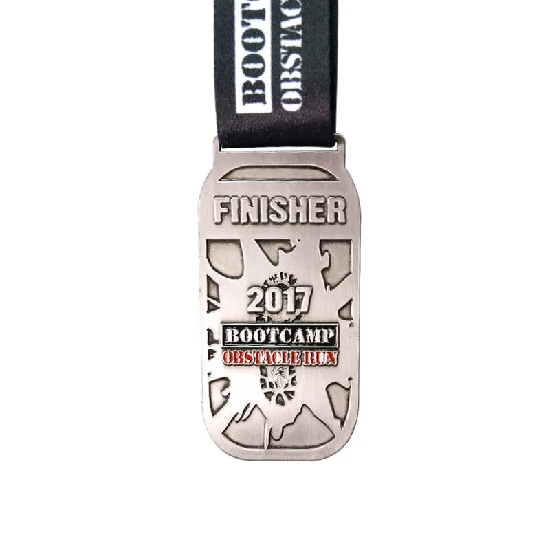 

custom marathon sports medal we can custom OEM you own LOGO medals with ribbons cheap custom made medals